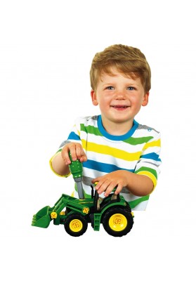 John Deere traktor na lawecie z narzędziami Klein