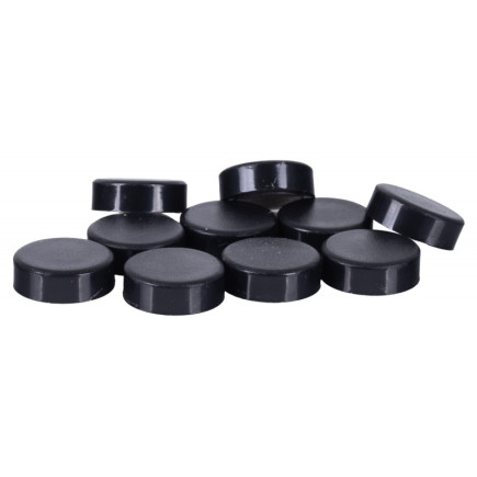 Magnesy do tablic q-connect, okrągłe, 20mm, 10szt, czarne