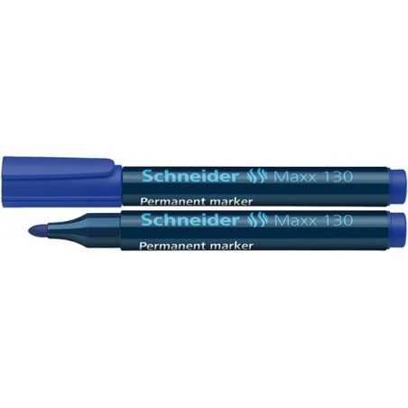 Marker permanentny SCHNEIDER Maxx 130, okrągły, 1-3mm, niebieski