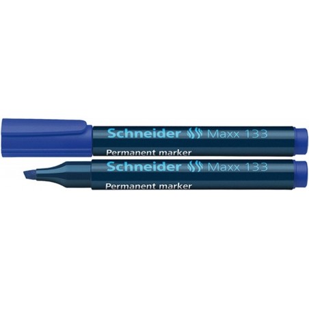 Marker permanentny SCHNEIDER Maxx 133, ścięty, 1-4mm, niebieski