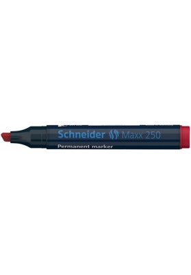 Marker permanentny SCHNEIDER Maxx 250, ścięty, 2-7mm, czerwony