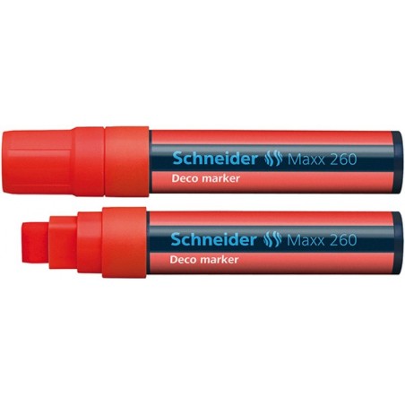 Marker kredowy SCHNEIDER Maxx 260 Deco, 5-15mm, czerwony