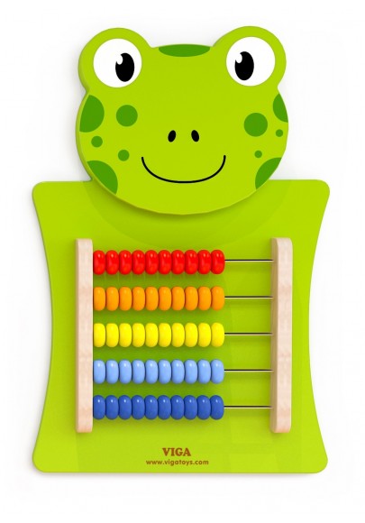 Drewniane liczydło edukacyjne żabka viga toys montessori
