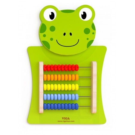Drewniane liczydło edukacyjne żabka viga toys montessori