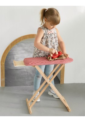 Zestaw drewniana deska do prasowania dla dzieci viga z żelazkiem