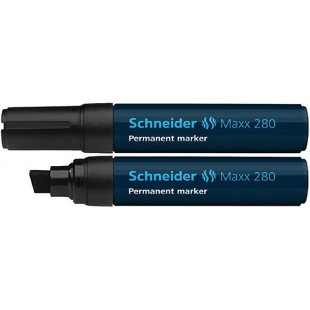 Marker permanentny SCHNEIDER Maxx 280, ścięty, 4-12mm, czarny