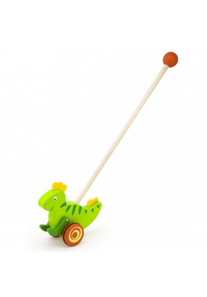 Viga toys drewniany pchacz dinozaur