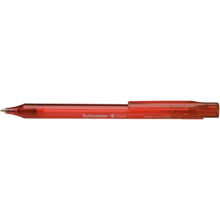 Długopis automatyczny schneider fave, m, czerwony - 20 szt