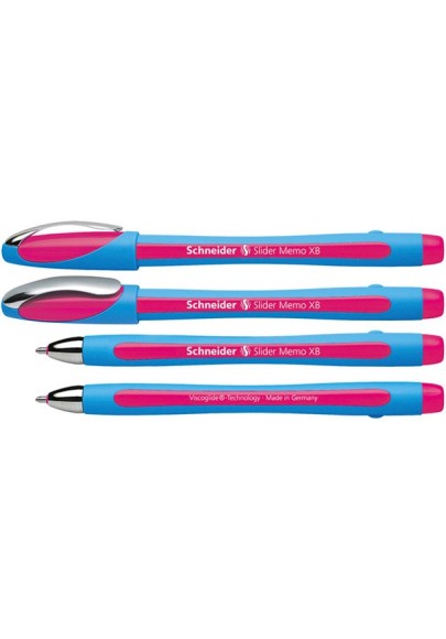 Długopis schneider slider memo, xb, różowy