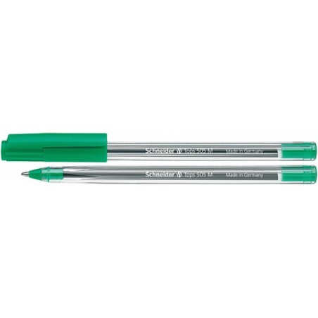 Długopis schneider tops 505, m, zielony - 50 szt