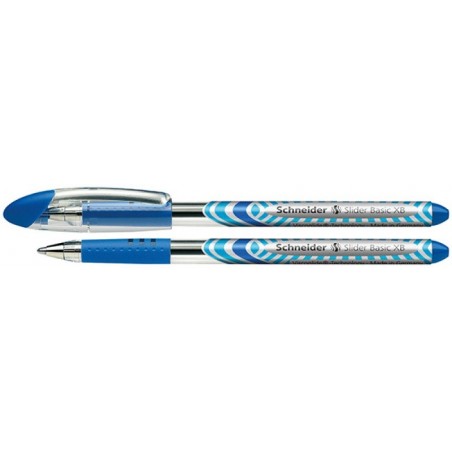 Długopis schneider slider basic, xb, niebieski - 10 szt