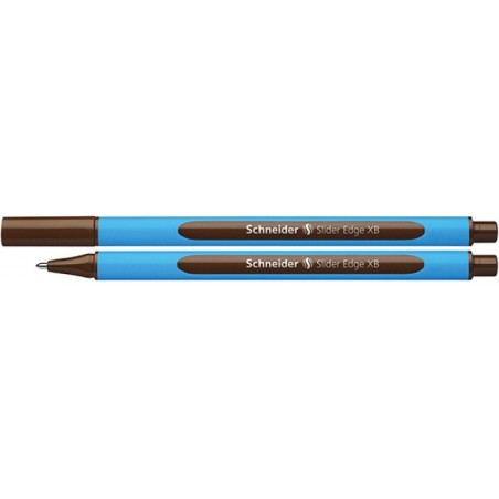 Długopis schneider slider edge, xb, brązowy - 10 szt