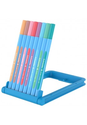 Zestaw długopisów w etui schneider slider edge pastel, xb, 8 szt., mix kolorów