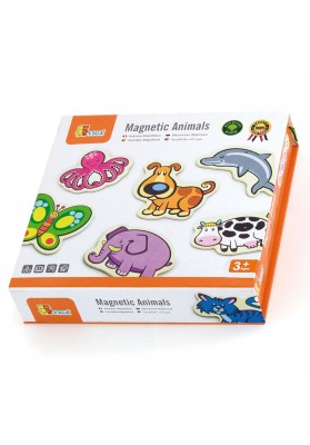 Drewniane magnesy Viga Toys ze zwierzątkami 20 elementów