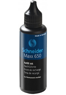 Tusz uzupełniający SCHNEIDER Maxx 650, 50 ml, czarny