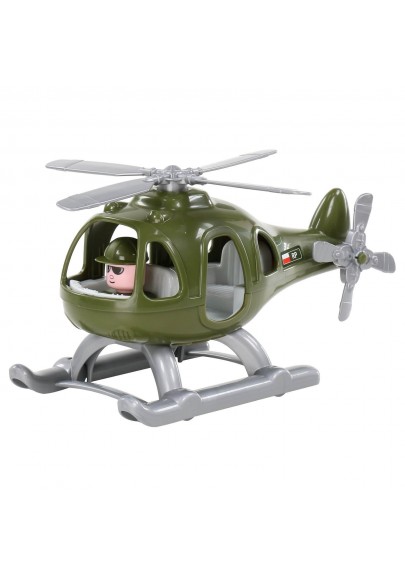 Helikopter smigłowiec wojskowy grzmot figurka pilota