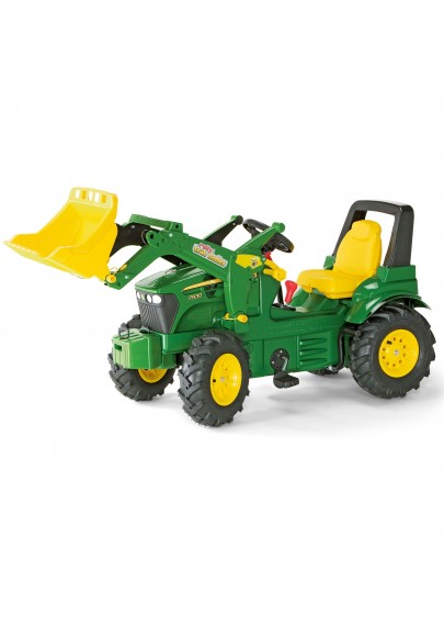 Rolly toys john deere traktor na pedały biegi pompowane koła 3-8 lat