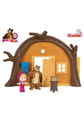 Simba Masza i Niedźwiedź Domek Niedźwiedzia Z Figurką Przenośny Rozkładany