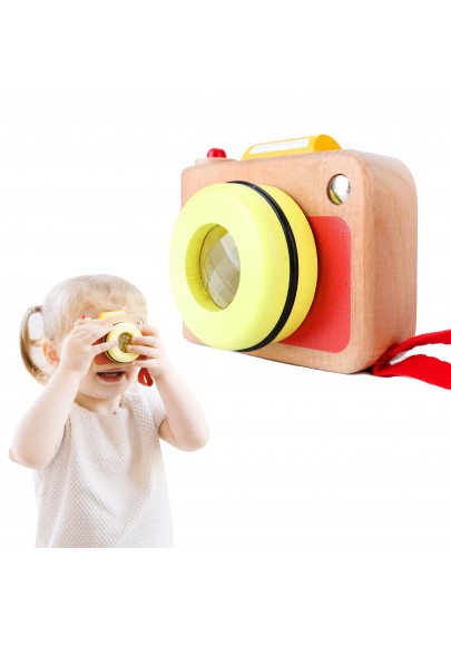 Aparat fotograficzny  dla dzieci classic world drewniana zabawka z soczewką