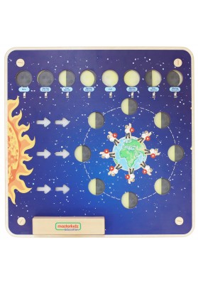 Masterkidz tablica edukacyjna fazy księżyca montessori