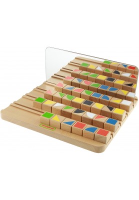 Odbicia lustrzane kolorowe klocki tablica edukacyjna masterkidz montessori