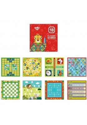 Tooky toy zestaw gier 18w1 warcaby karty sudoku kółko i krzyżyk