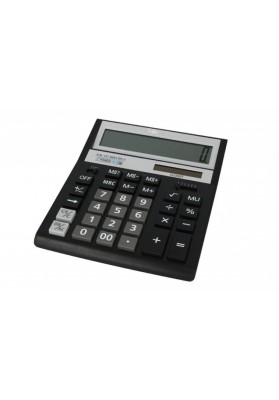 Kalkulator biurowy vector kav vc-888xbk ii, 12-cyfrowy, 158x203mm, czarny