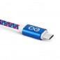 Uniwersalny kabel micro usb exc diamond, 1,5m, niebieski/mix kolorów