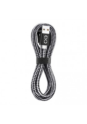 Uniwersalny kabel Micro USB EXC Diamond, 1,5m, czarny/szary