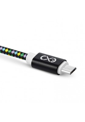 Uniwersalny kabel micro usb exc diamond, 1,5m, czarny/mix kolorów