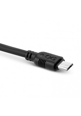 Uniwersalny kabel micro usb exc whippy, 2m, czarny
