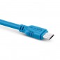 Uniwersalny kabel micro usb exc whippy, 2m, niebieski