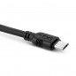 Uniwersalny kabel micro usb exc whippy, 0,9m, czarny