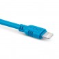 Kabel kompatybilny z lightning exc whippy, 0,9m, niebieski