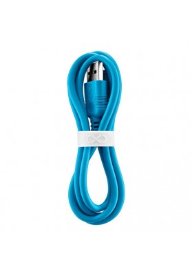 Kabel kompatybilny z lightning EXC Whippy, 0,9m, niebieski