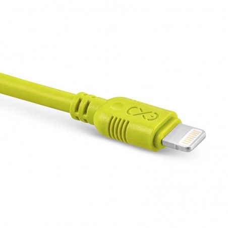 Kabel kompatybilny z lightning EXC Whippy, 2m, limonkowy