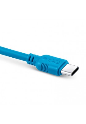 Uniwersalny kabel usb 2.0 do usb-c exc whippy, 0,9m, niebieski
