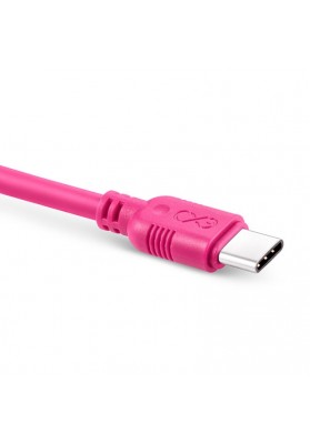 Uniwersalny kabel usb 2.0 do usb-c exc whippy, 0,9m, różowy