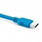 Uniwersalny kabel usb 2.0 do usb-c exc whippy, 2m, niebieski
