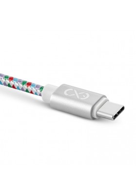 Uniwersalny kabel usb 2.0 do usb-c exc diamond, 1,5m, biały/mix kolorów