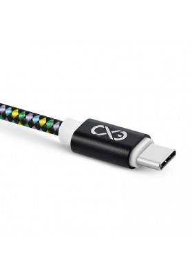 Uniwersalny kabel USB 2.0 do USB-C EXC Diamond, 1,5m, czarny/mix kolorów