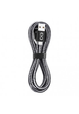 Uniwersalny kabel USB 2.0 do USB-C EXC Diamond, 1,5m, czarny/szary