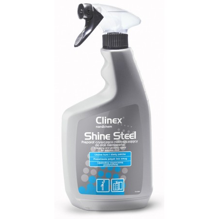 Preparat czyszcząco-nabłyszczający clinex shine steel 650ml, do stali nierdzewnej