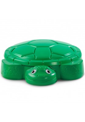 Little tikes piaskownica żółw pojemnik na zabawki z przykrywką