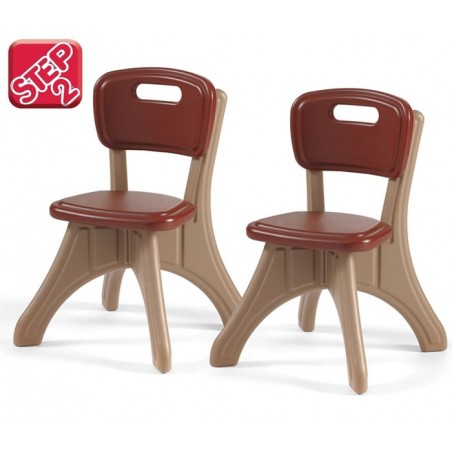 Step2 brązowy stół - stolik zabaw z krzesełkami