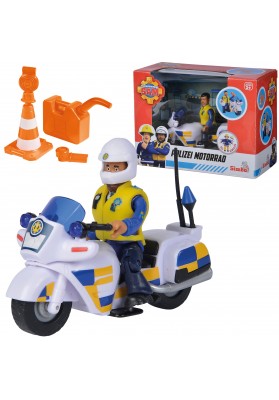 Simba strażak sam motor policyjny z figurką malcolma + akc