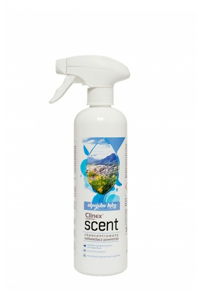 Odświeżacz powietrza clinex scent alpejska łąka 500ml, skoncentrowany