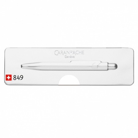Długopis caran d'ache 849 pop line fluo, m, w pudełku, biały