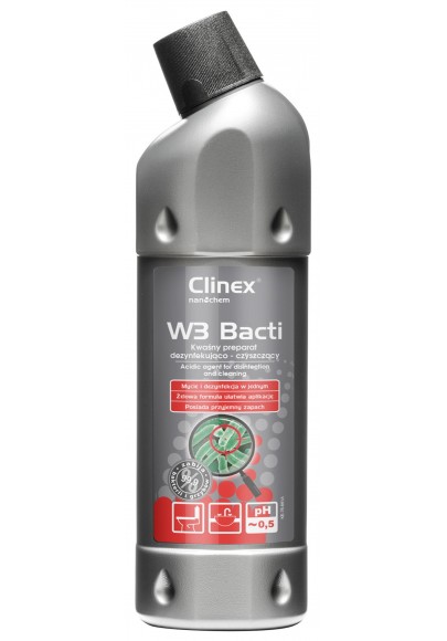 Preparat dezynfekująco-czyszczący clinex w3 bacti 1l