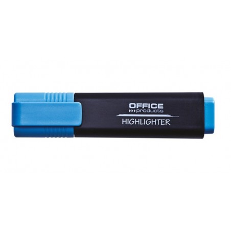 Zakreślacz fluorescencyjny office products, 1-5mm (linia), niebieski - 10 szt